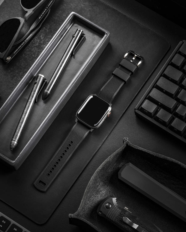 Apple Watch Silicone Band - Silver Hardware 44/46mm