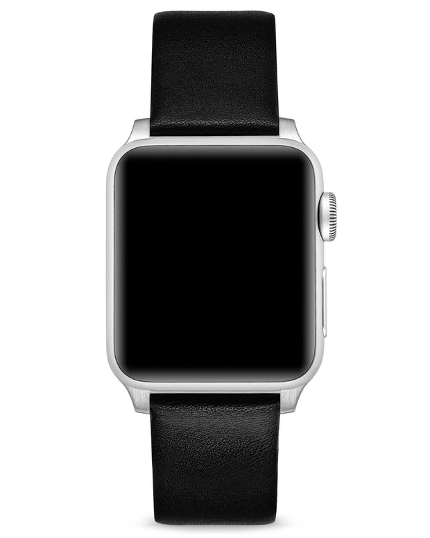 Apple Watch Leather Band - Silver Hardware 44/46mm