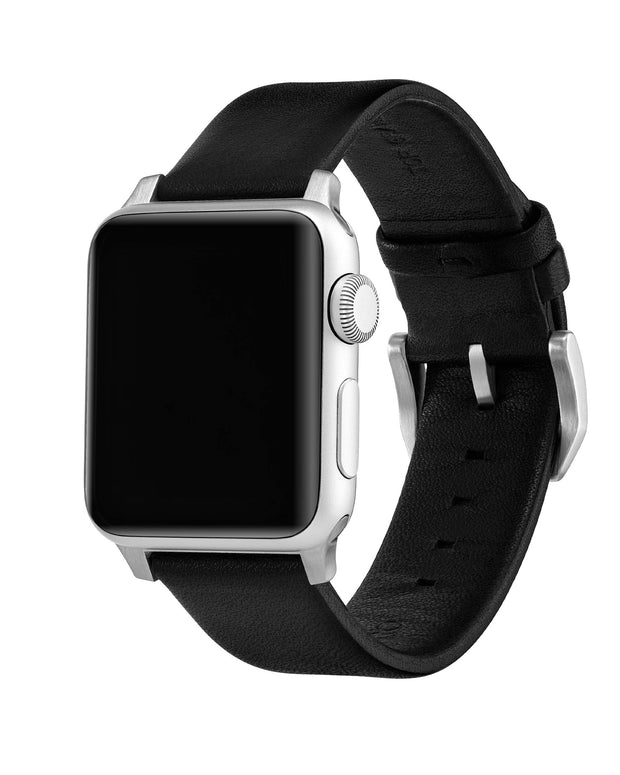 Apple Watch Leather Band - Silver Hardware 44/46mm