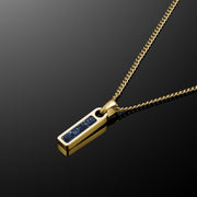 Birthstone Tag Necklace - Gold