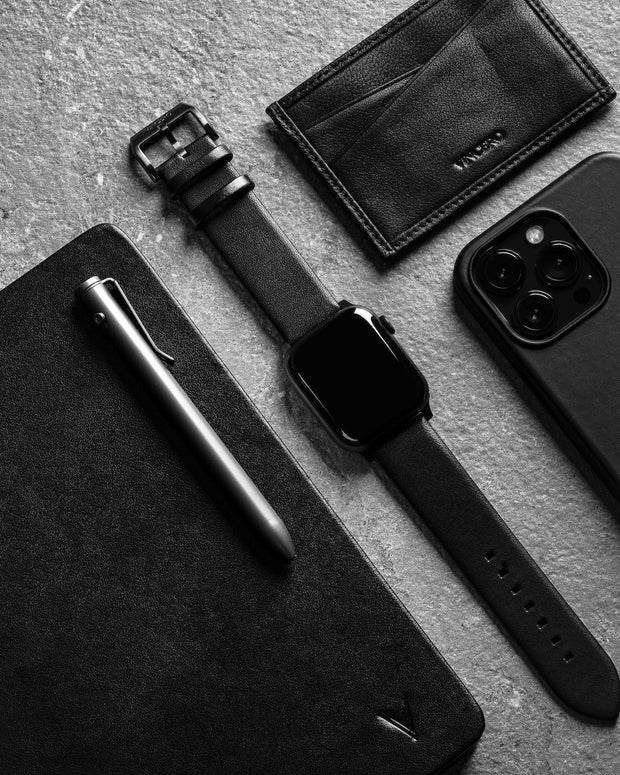 Apple Watch Leather Band - Graphite Hardware 42mm