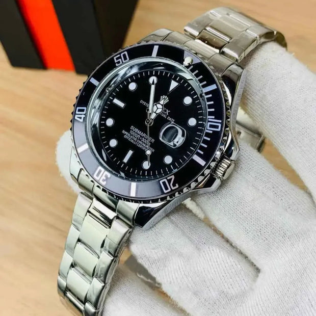 Rxw Submariner Silver Chain Black Dial