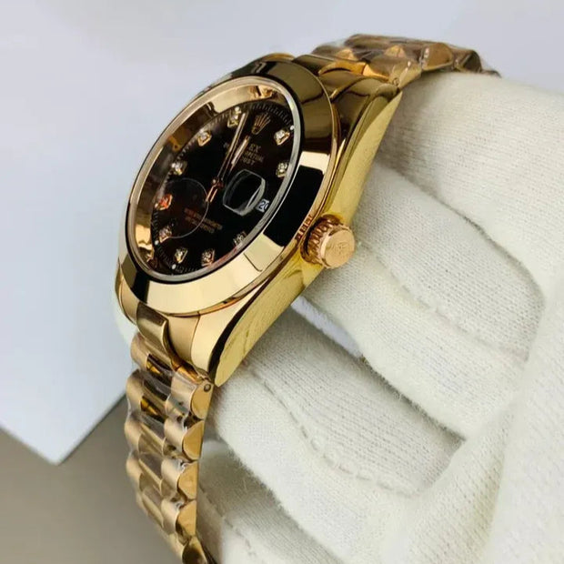 Revlor Rxw Chocolate Brown Dial – Luxury Rolex Watches for Men